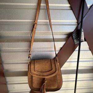 Tan Leather Crossbody Bag